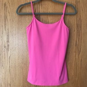 NY&CO pink cami with shelf bra
